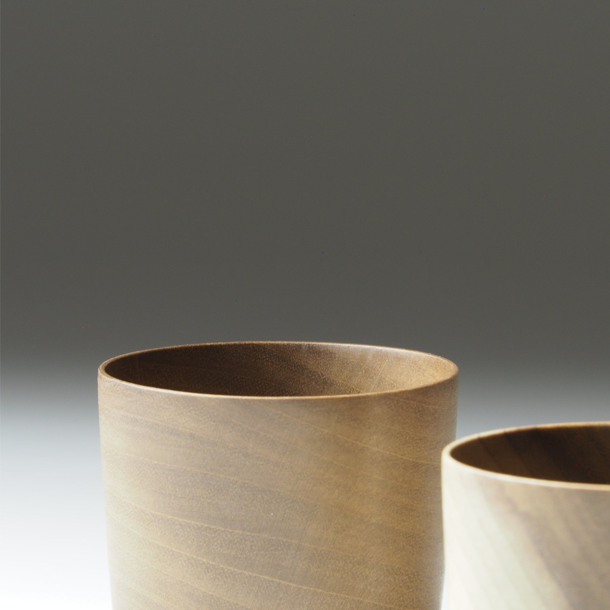 Japanese Cucumber Tree Japanese Wooden Sake cups zoom background  beige, Tsukushi