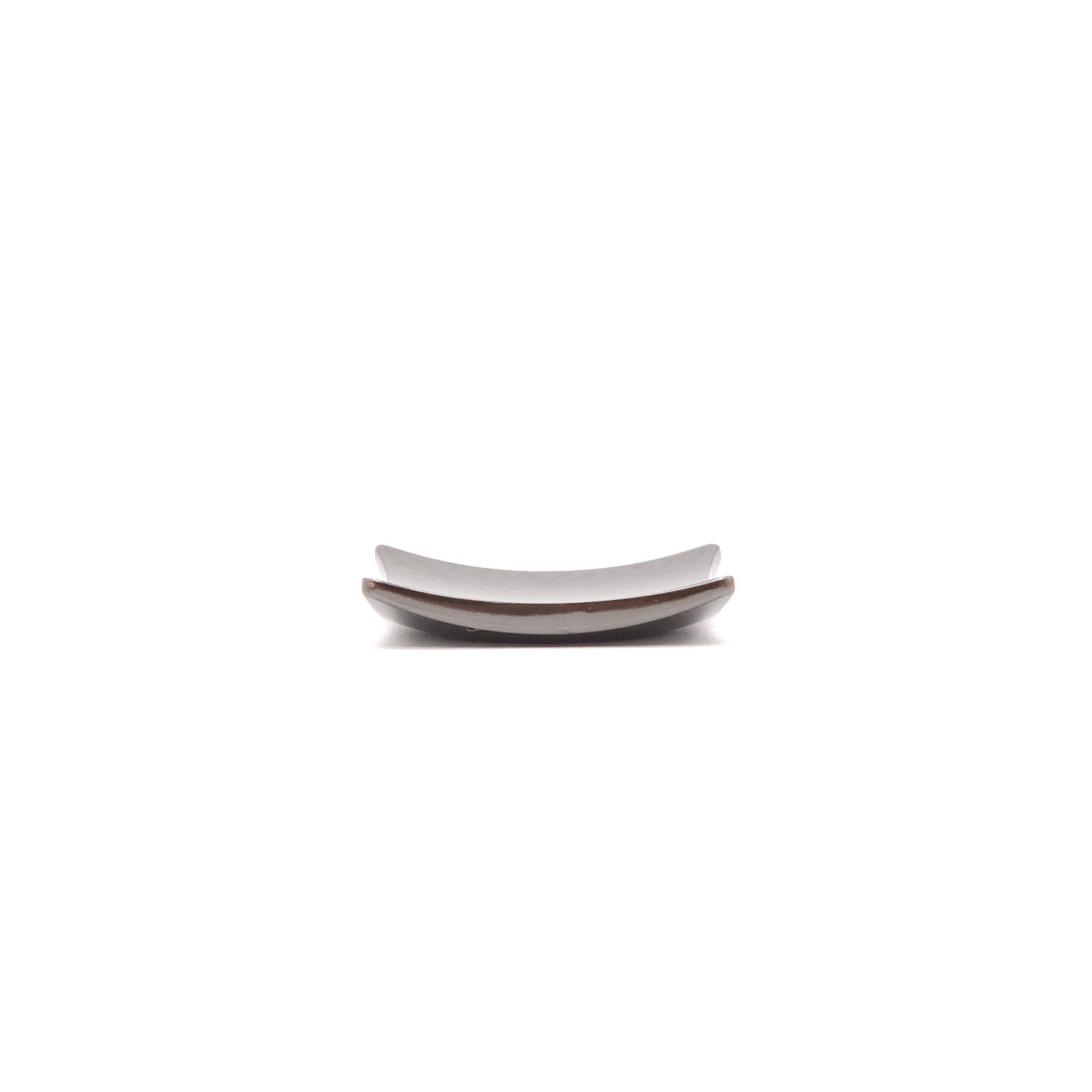 Japanese Chopsticks rest | metal black, side view