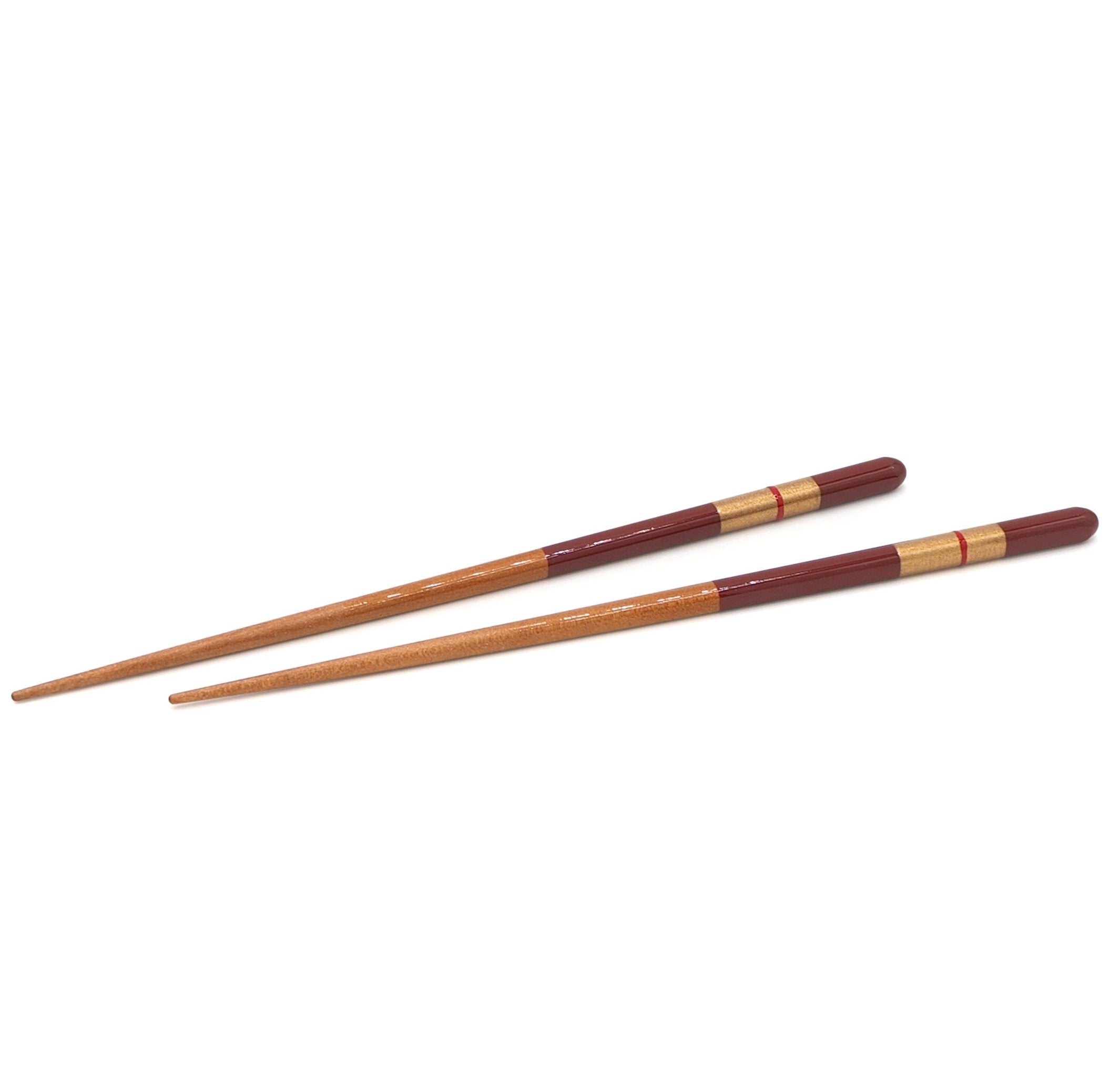 Red Japanese Chopsticks with golden motif 